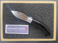 Lanzo folding knife, ebony wood, cm 7, polished