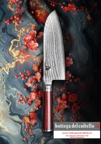 Kai Shun Classic Red Wide Santoku