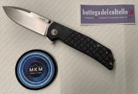 MKM Maximo frame lock black canvas micarta